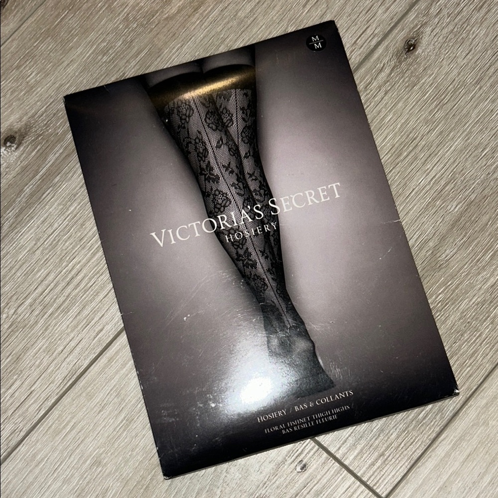 Victoria's Secret Black Lace Hosiery
